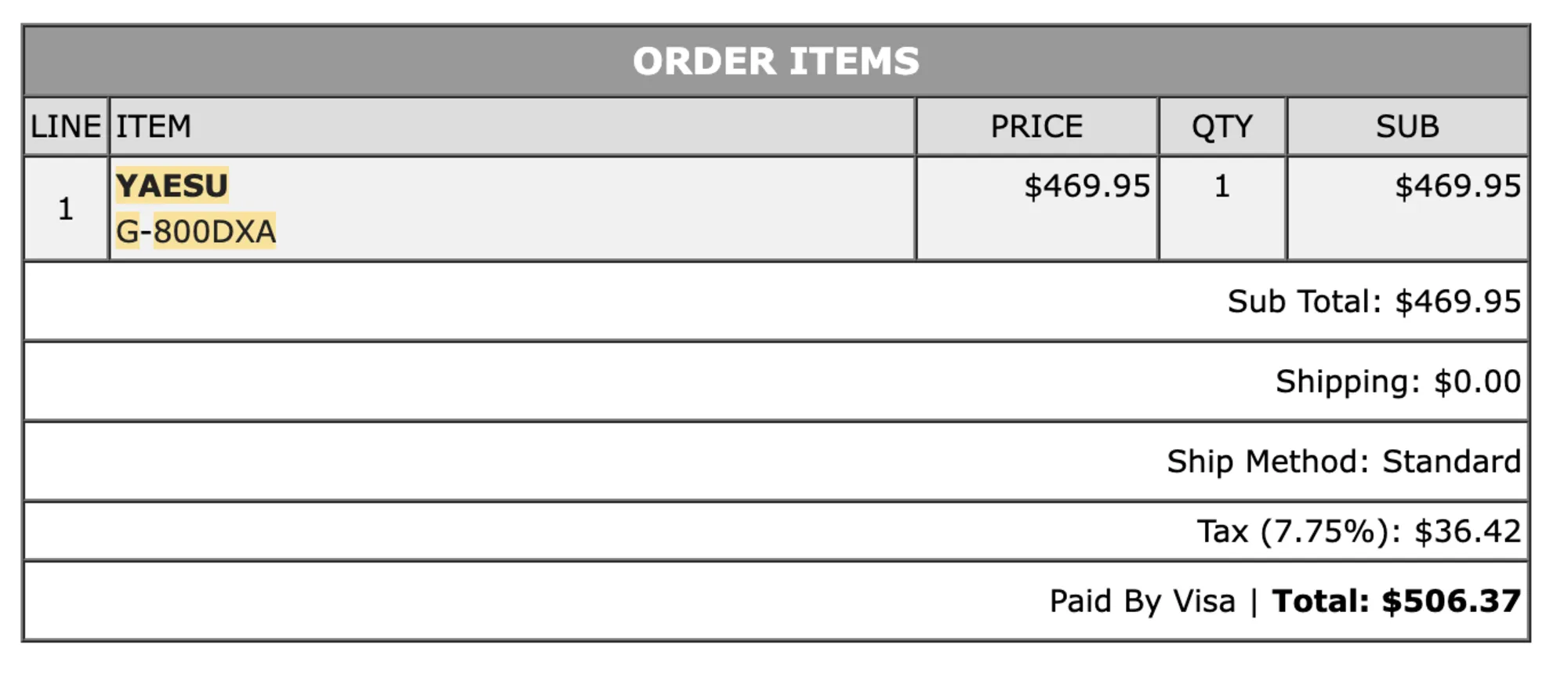 Yaesu Rotator Purchase